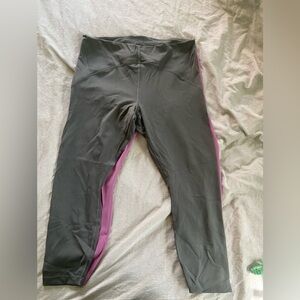 Lululemon Green and Purple Leggings